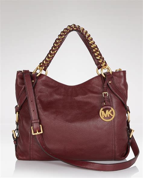 michael kors tristan large shoulder tote bordeaux|Michael Kors Michael Kors Handbags .